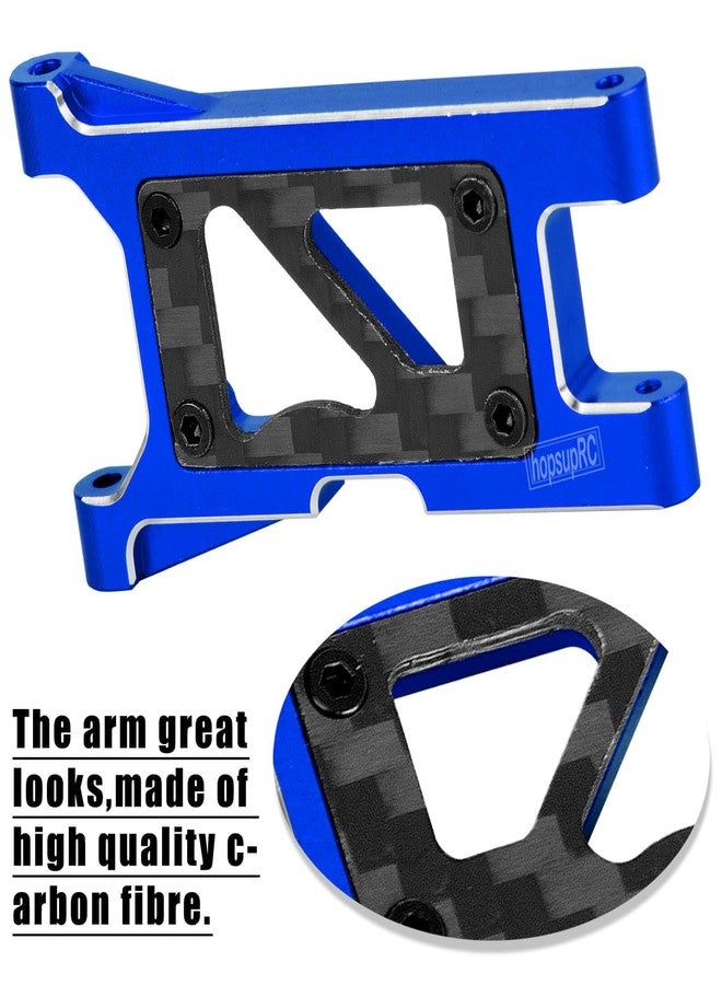 hopsupRC RC Aluminum Front Rear Suspension Arms Upgrades Parts for 1/18 LaTrax Teton,Desert Prerunner,Suspension Arms Set Hops Up,Replace Parts 7630(Navy Blue) - Image 4